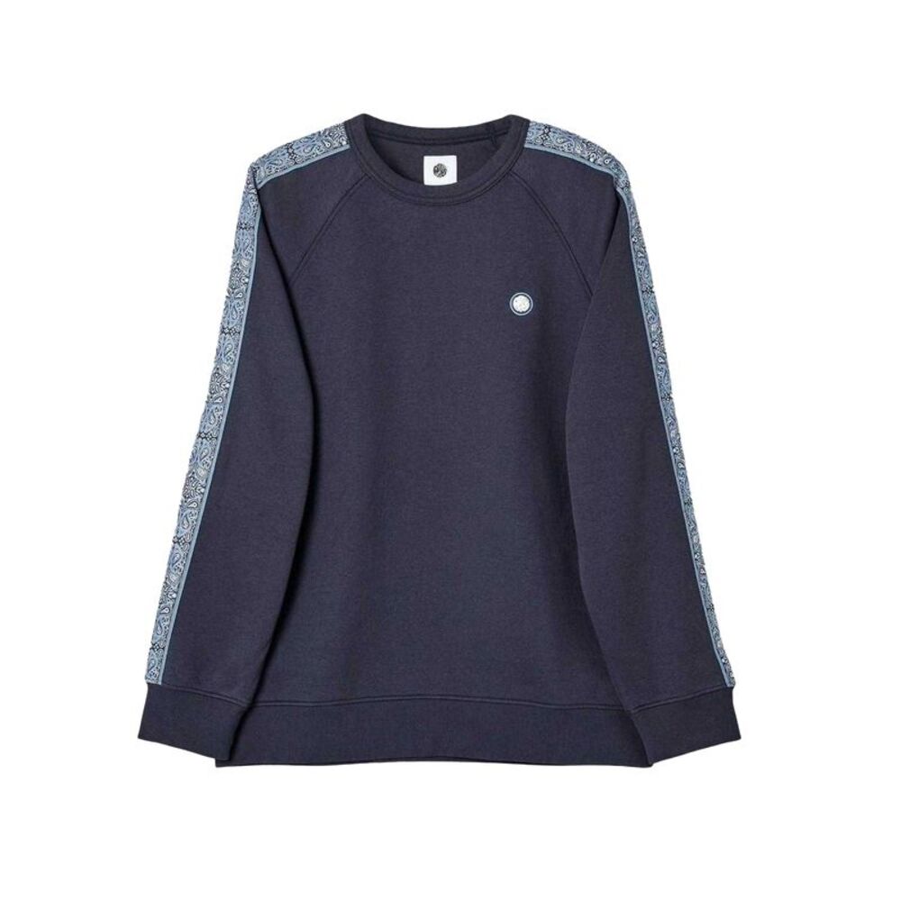 Pretty Green Mens Paisley Regular  Sweatshirt / Navy